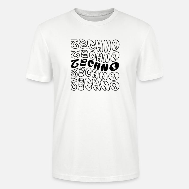 Conception de logo Techno wavy. - T-shirt bio CRAFTER Stanley Stella Unisexe - blanc