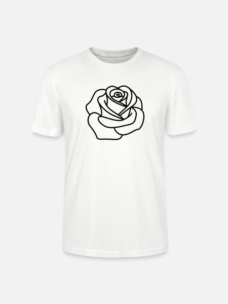Rose - Stanley/Stella CRAFTER Unisex Organic T-Shirt - white