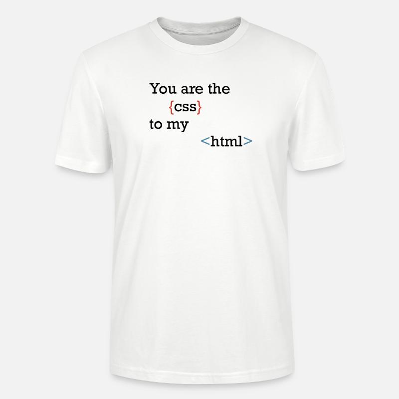 CodeSymbolik Geschweifte und Winkel - Stanley/Stella Unisex Bio-T-Shirt CRAFTER - Weiß