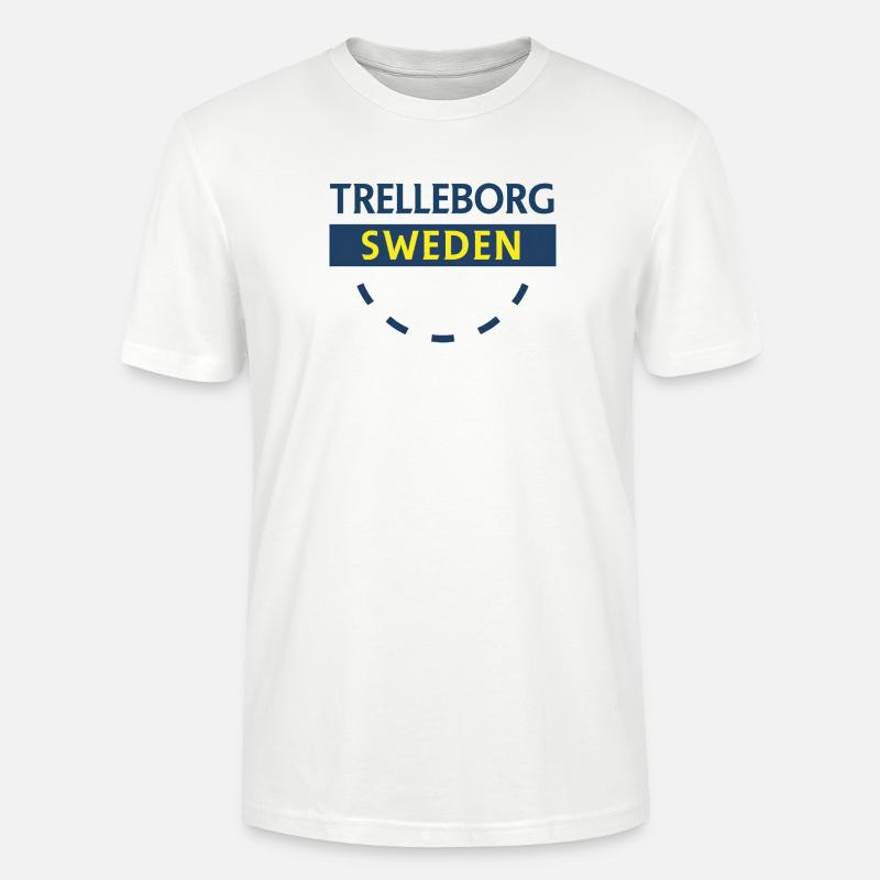 Trelleborg Schweden Logo Bogen - Stanley/Stella Unisex Bio-T-Shirt CRAFTER - Weiß