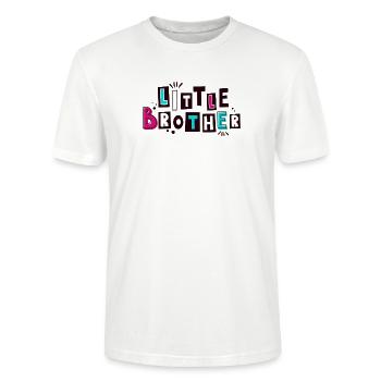 Kleiner Bruder - Stanley/Stella Unisex Bio-T-Shirt CRAFTER - Weiß - Vorne - Alina (178cm) & Michal (187cm)