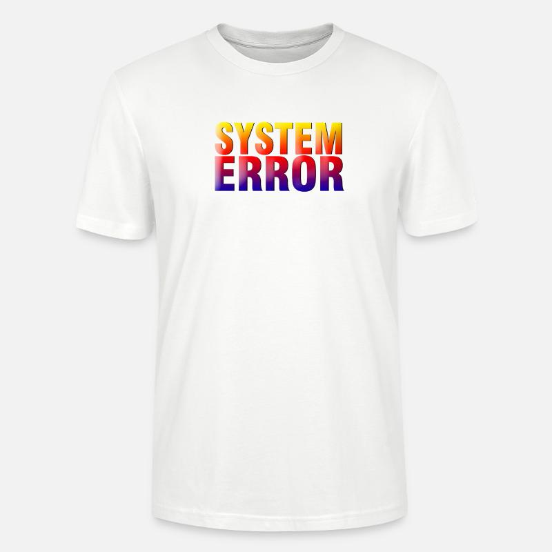 Gradient d’erreur système - T-shirt bio CRAFTER Stanley Stella Unisexe - blanc