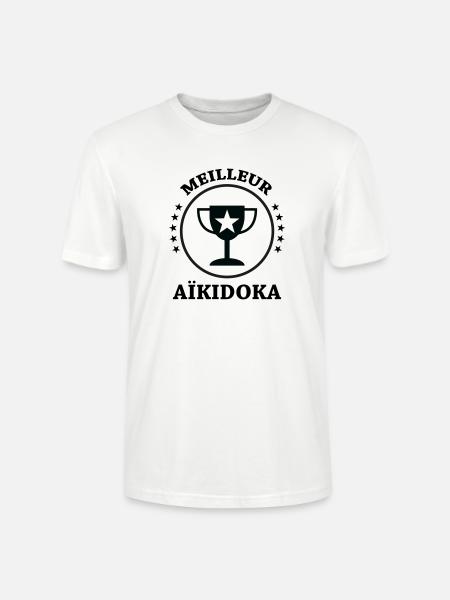 Best Aikido - Aikido - Stanley/Stella CRAFTER Unisex Organic T-Shirt - white