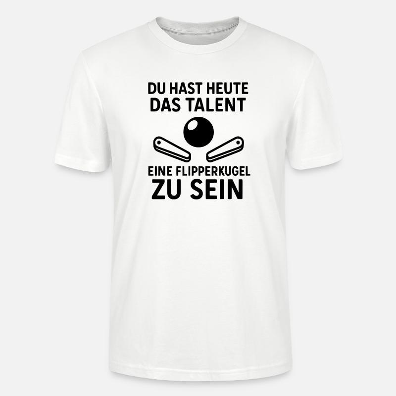 flipperkugel kollege arbeit team freude - Stanley/Stella Unisex Bio-T-Shirt CRAFTER - Weiß