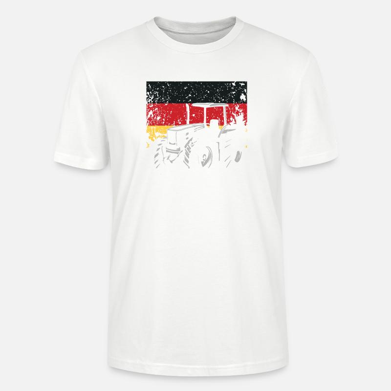 Traktorfahrer Deutschland Traktor Bauernhof - Stanley/Stella Unisex Bio-T-Shirt CRAFTER - Weiß