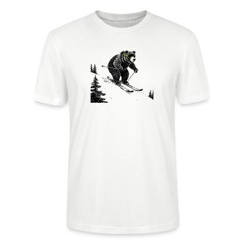 Pisten Bär - Stanley/Stella Unisex Bio-T-Shirt CRAFTER - Weiß - Vorne - Alina (178cm) & Michal (187cm)