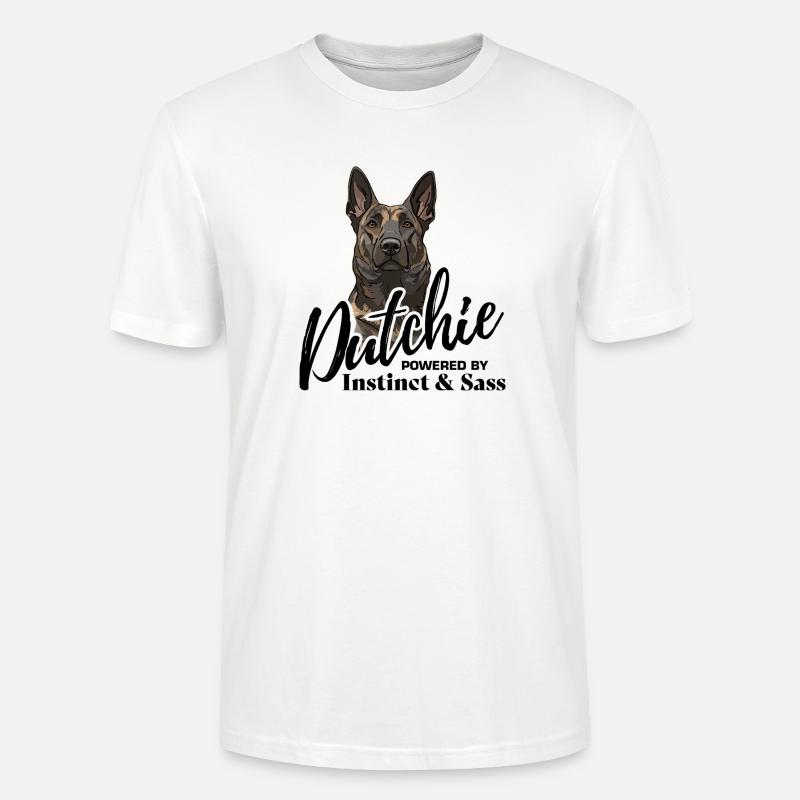 Dutch Shepherd – Dutchie - Stanley/Stella Unisex Bio-T-Shirt CRAFTER - Weiß