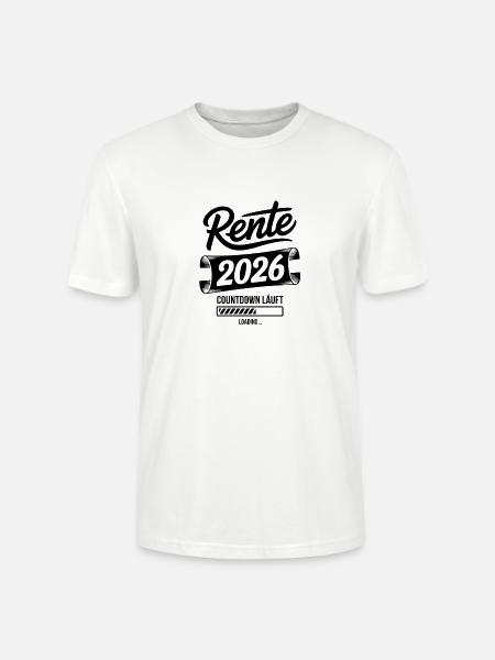 Pension 2026 Countdown Chart - Stanley/Stella CRAFTER Unisex Organic T-Shirt - white