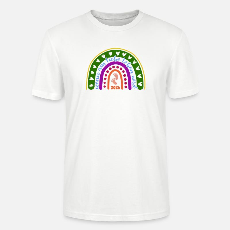 Quand l’amour devient vie - Bébé 2026 - T-shirt bio CRAFTER Stanley Stella Unisexe - blanc