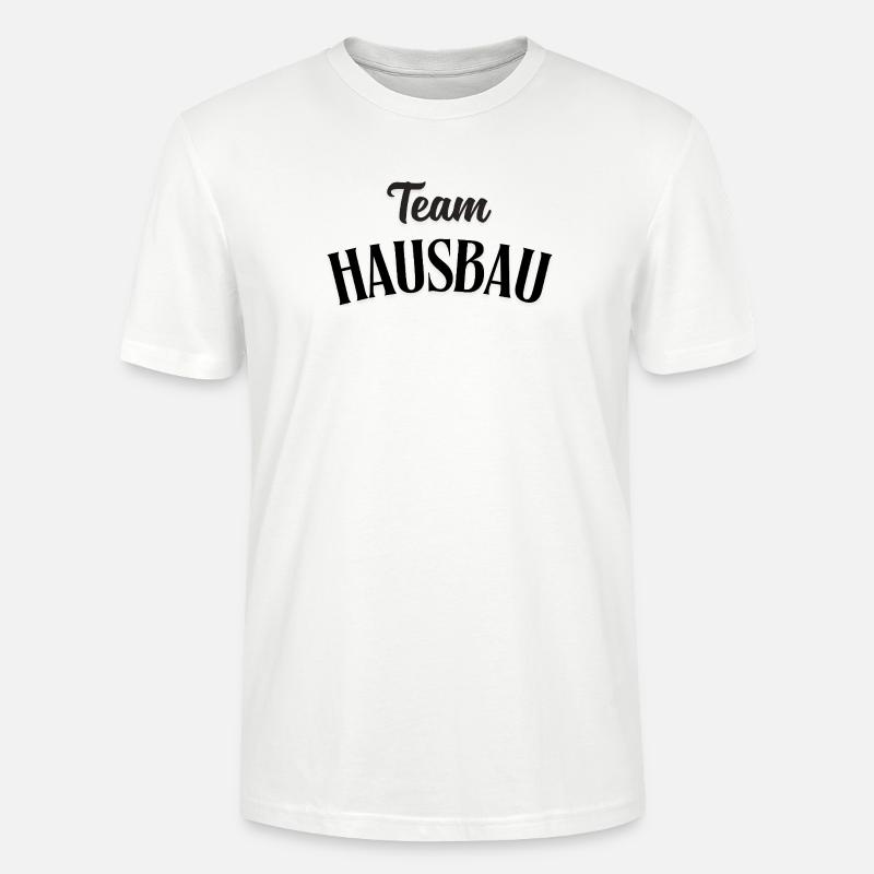 Construction de maisons d’équipe - T-shirt bio CRAFTER Stanley Stella Unisexe - blanc