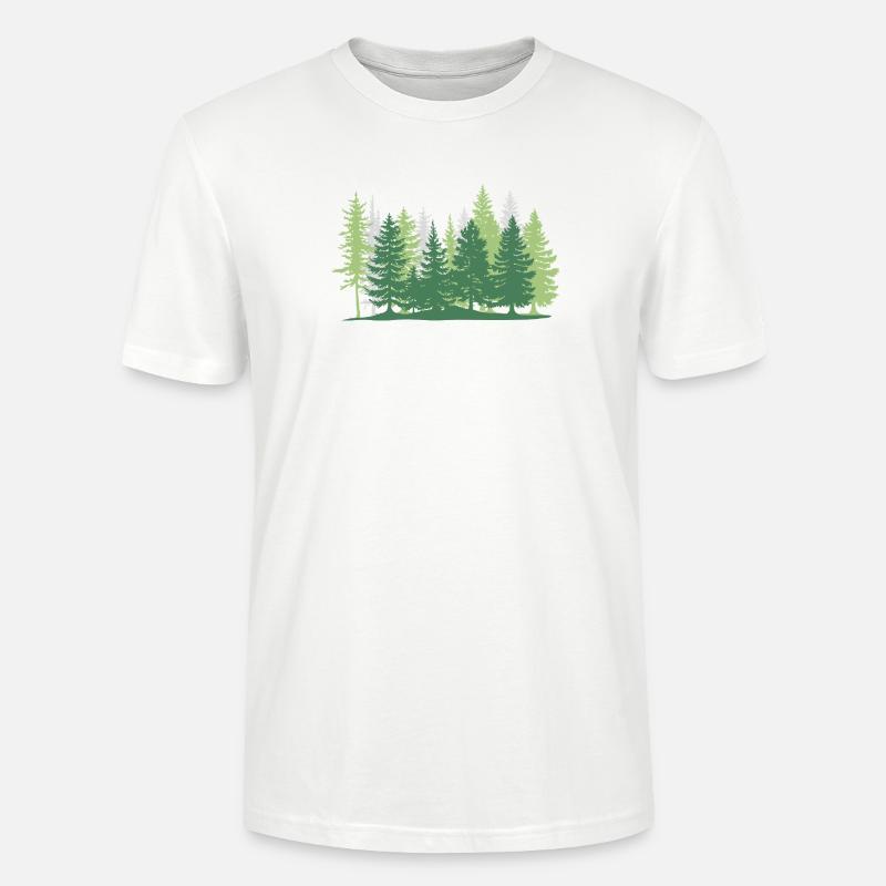 Waldbaumgrün - Stanley/Stella Unisex Bio-T-Shirt CRAFTER - Weiß