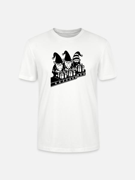 Weight Assembly Line Gifts Factory - Stanley/Stella CRAFTER Unisex Organic T-Shirt - white