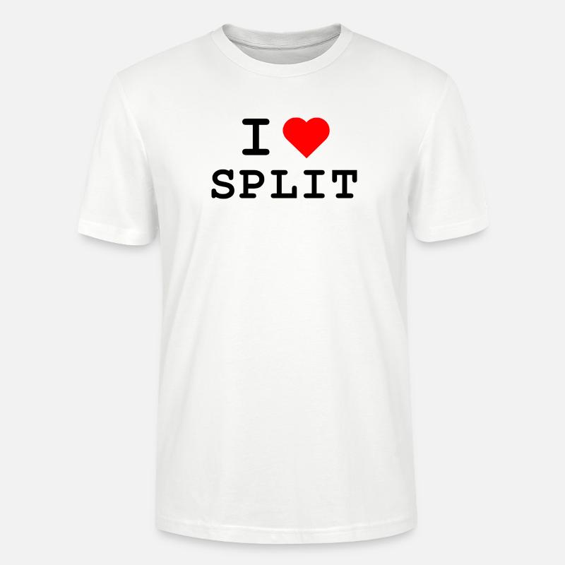 I love Split - Ich liebe Split - Stanley/Stella Unisex Bio-T-Shirt CRAFTER - Weiß
