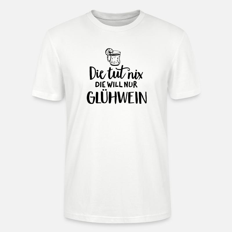 Humour de l’expression du vin chaud - T-shirt bio CRAFTER Stanley Stella Unisexe - blanc