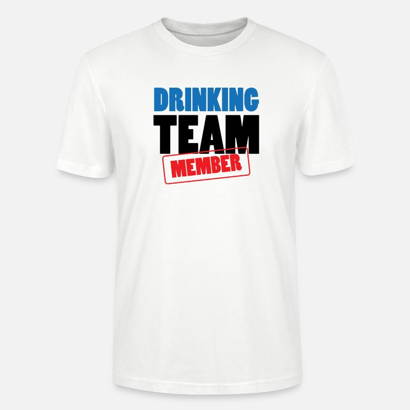 Drinking Team Member / Alcool - T-shirt bio CRAFTER Stanley Stella Unisexe - blanc