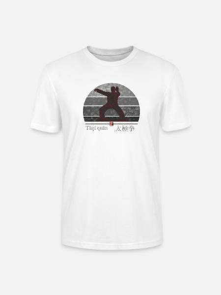 Taiji Kraft - Trainings Outfit Geschenk - Stanley/Stella Unisex Bio-T-Shirt CRAFTER - Weiß