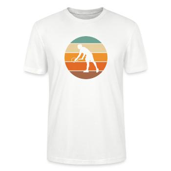 Tennis - Stanley/Stella Unisex Bio-T-Shirt CRAFTER - Weiß - Vorne - Alina (178cm) & Michal (187cm)