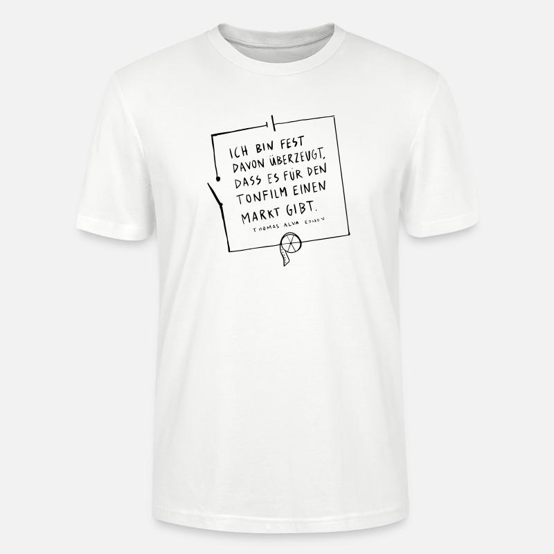 Thomas Edison Circuit - T-shirt bio CRAFTER Stanley Stella Unisexe - blanc