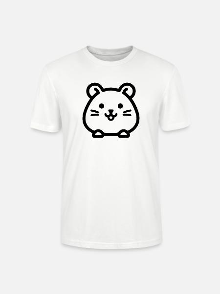 hamster - T-shirt bio CRAFTER Stanley Stella Unisexe - blanc