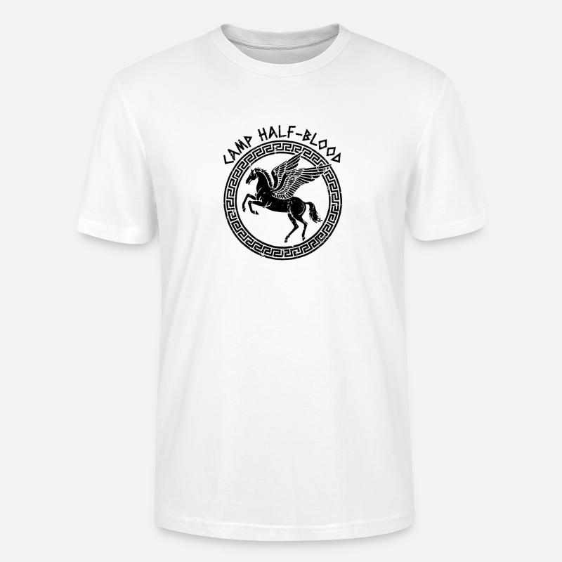 Camp Halbblut Fliegendes Pferd Camping Halbblut - Stanley/Stella Unisex Bio-T-Shirt CRAFTER - Weiß