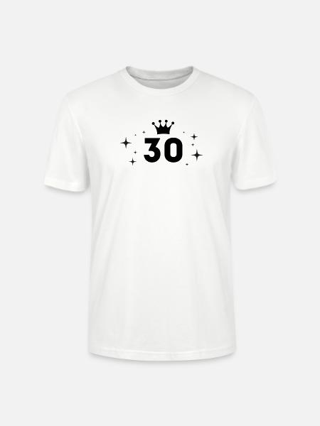 30th Birthday 30 Years - Stanley/Stella CRAFTER Unisex Organic T-Shirt - white