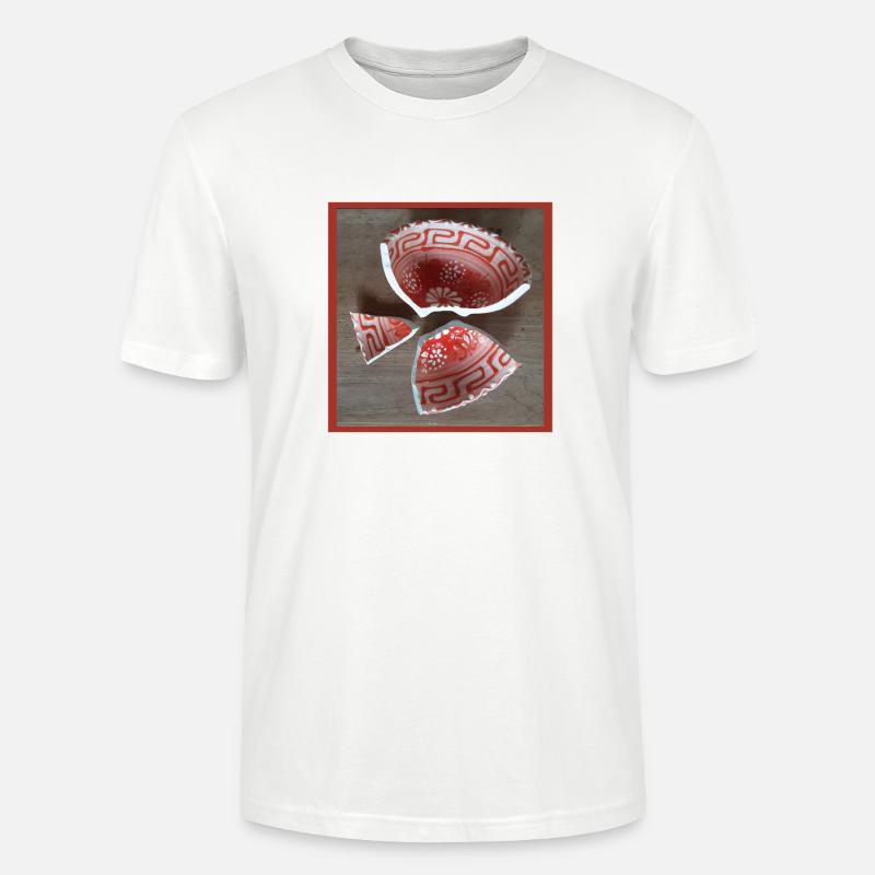 Broken Shell Patterning - Stanley/Stella CRAFTER Unisex Organic T-Shirt - white