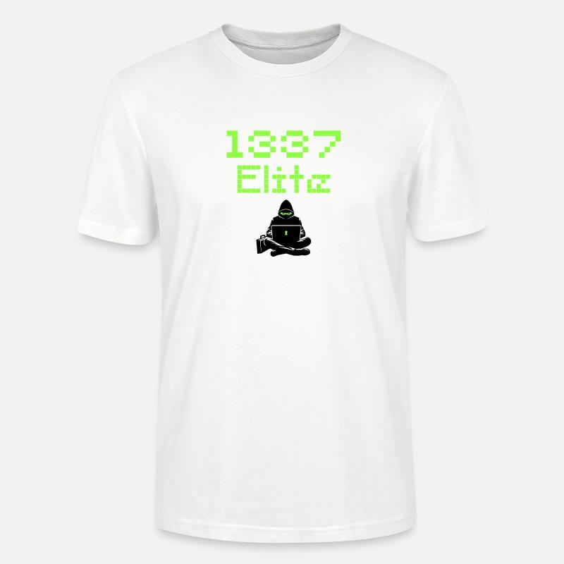 1337 Elite Hacker Squad, Leet Hacker - Stanley/Stella Unisex Bio-T-Shirt CRAFTER - Weiß