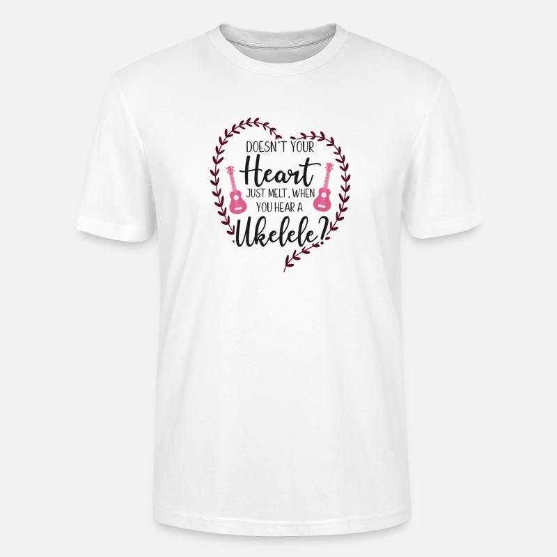 Hawaiian Ukulele Uke Doesn't Your - Stanley/Stella Unisex Bio-T-Shirt CRAFTER - Weiß
