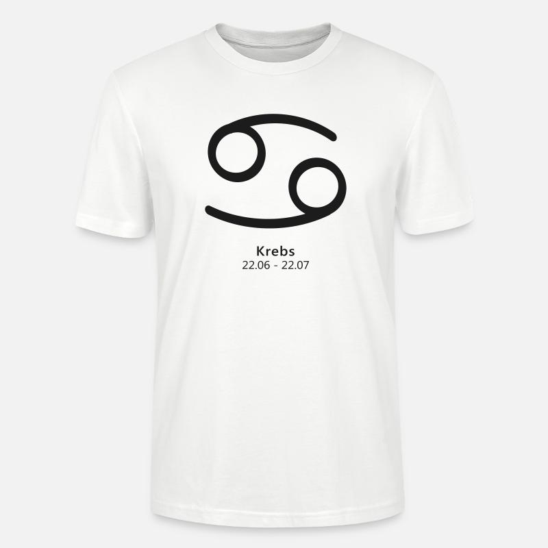 Krebs Crab Sternzeichen Symbol Kosmos - Stanley/Stella Unisex Bio-T-Shirt CRAFTER - Weiß