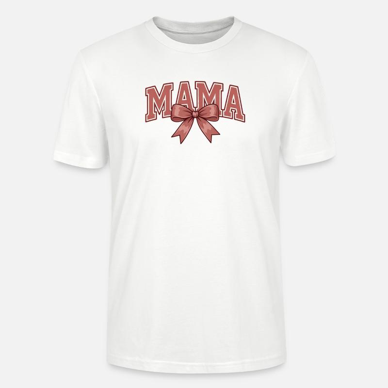 Mama Schleife – Süßes Mama Statement Design - Stanley/Stella Unisex Bio-T-Shirt CRAFTER - Weiß