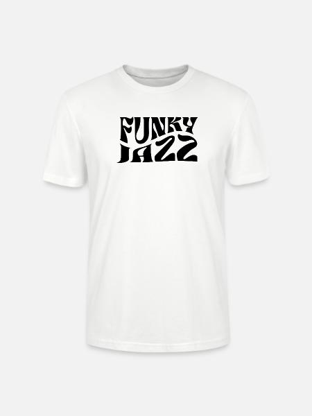 Funky Jazz Musik-Logo-Design - Stanley/Stella Unisex Bio-T-Shirt CRAFTER - Weiß