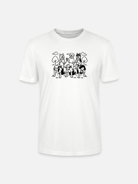 Dog Dog Edition dog rules - Stanley/Stella CRAFTER Unisex Organic T-Shirt - white