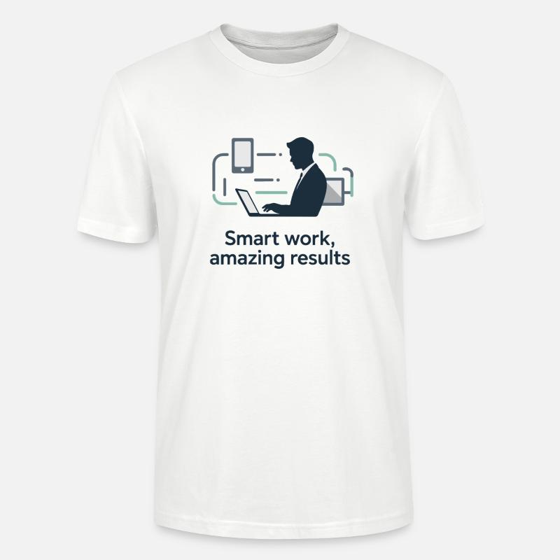 Smart Work Tech Silhouette - Stanley/Stella Unisex Bio-T-Shirt CRAFTER - Weiß