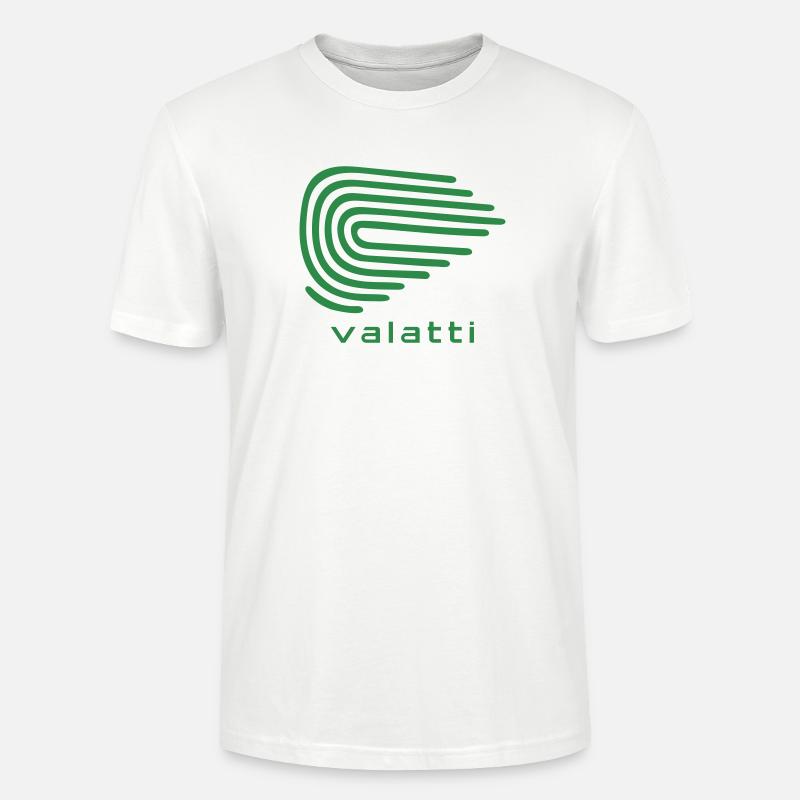 Valatti Green Wave Line Abstract - Stanley/Stella Unisex Bio-T-Shirt CRAFTER - Weiß