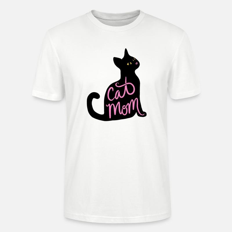 Script néon de Cat Mom - T-shirt bio CRAFTER Stanley Stella Unisexe - blanc