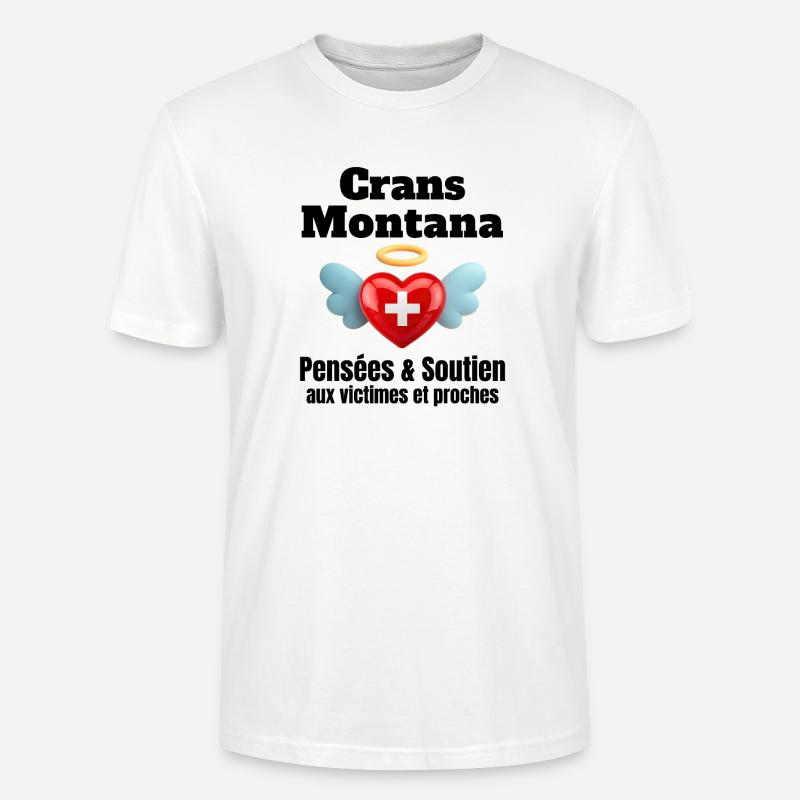 Schweiz, ich bin Schweizerin, Crans-Montana - Stanley/Stella Unisex Bio-T-Shirt CRAFTER - Weiß
