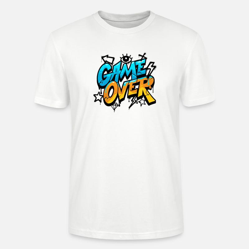 Game Over Graffiti Splash Tee - T-shirt bio CRAFTER Stanley Stella Unisexe - blanc