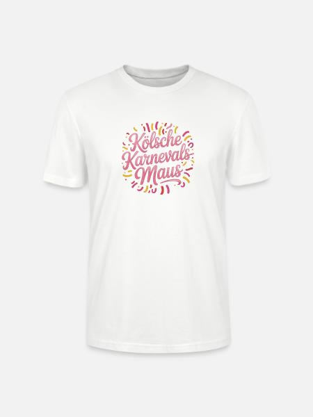 Kölsche Karnevalsmaus Karneval Köln Kölner Maus - Stanley/Stella Unisex Bio-T-Shirt CRAFTER - Weiß