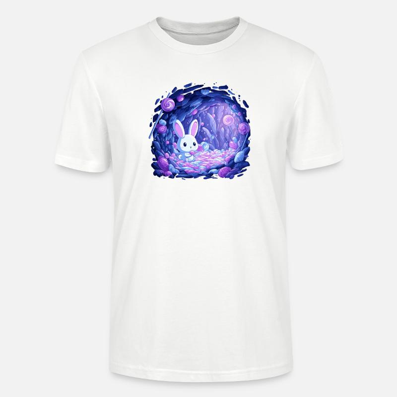 Sucre Lop Bunny en Candy Light - T-shirt bio CRAFTER Stanley Stella Unisexe - blanc