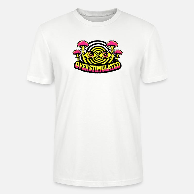 Overstimulated Psychedelic Eyes - Stanley/Stella Unisex Bio-T-Shirt CRAFTER - Weiß