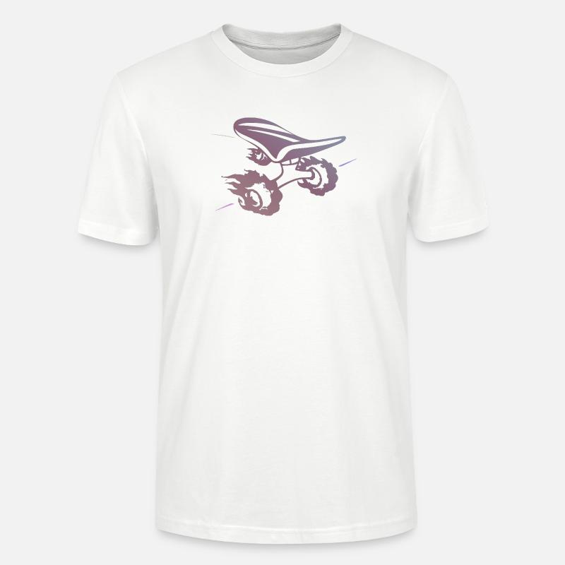 Gradient skateboard Silhouette Ride - Stanley/Stella Unisex Bio-T-Shirt CRAFTER - Weiß