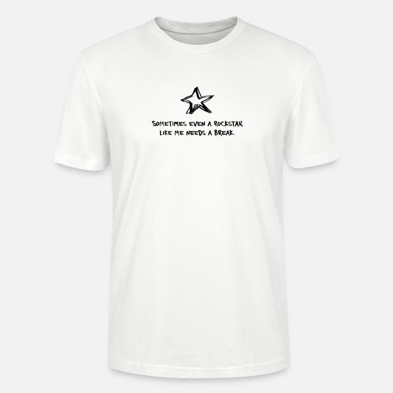 Parfois, même une Étoile a besoin d’une pause – Déclaration - T-shirt bio CRAFTER Stanley Stella Unisexe - blanc