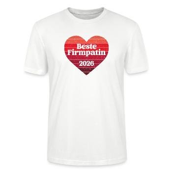 Parraine de confirmation 2026 Parraine de confirmation Meilleure tante parrainière - T-shirt bio CRAFTER Stanley Stella Unisexe - blanc - Devant - Alina (178cm) & Michal (187cm)
