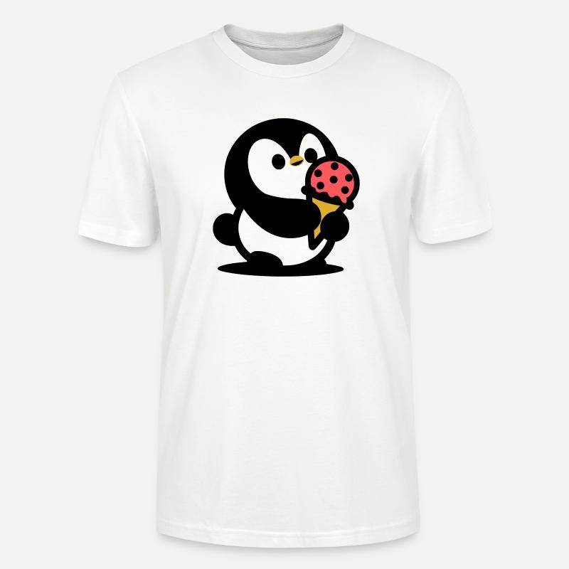 Petit manchot avec de la glace - T-shirt bio CRAFTER Stanley Stella Unisexe - blanc