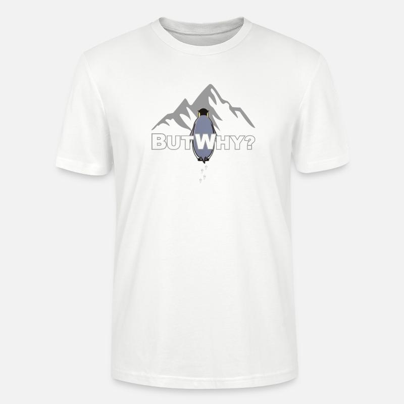 But Why? Pinguin Meme Motivation - Stanley/Stella Unisex Bio-T-Shirt CRAFTER - Weiß