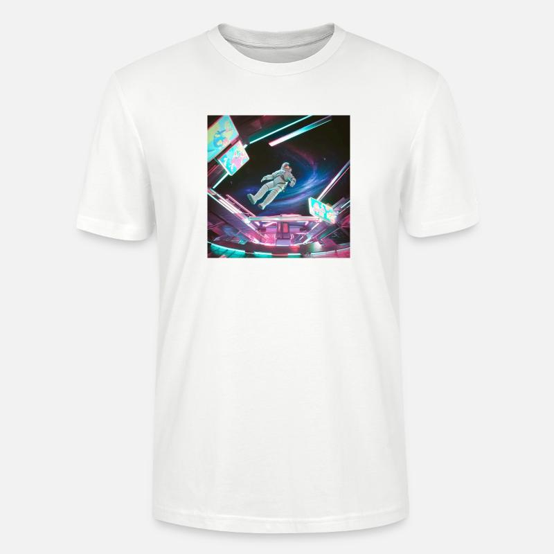 Combinaison spatiale arcadienne spatiale - Néon - T-shirt bio CRAFTER Stanley Stella Unisexe - blanc