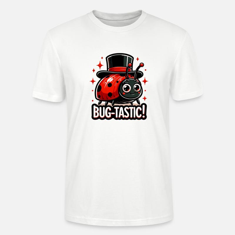 Bug-Tastic: Ladybug Magic Hat - Stanley/Stella CRAFTER Unisex Organic T-Shirt - white