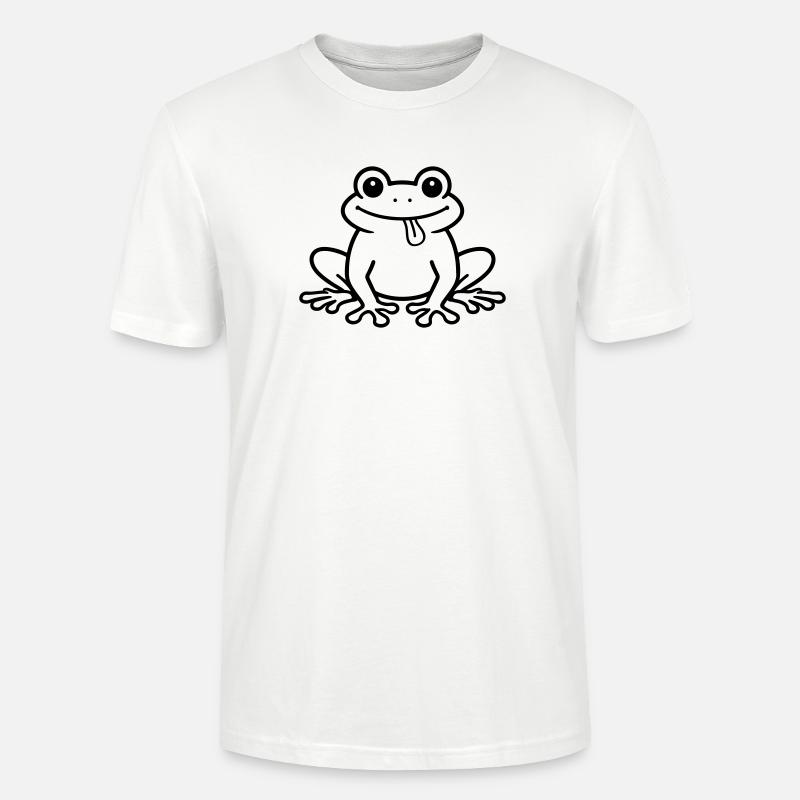 Toad Comic Frog - Stanley/Stella CRAFTER Unisex Organic T-Shirt - white