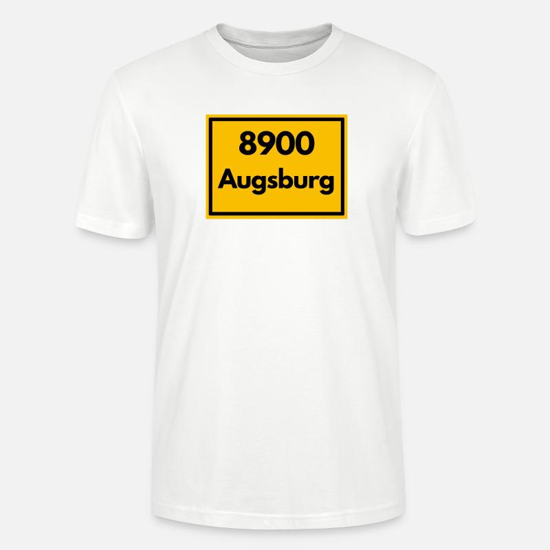 OLD POSTCODE POSTCODE RETRO 8900 AUGSBURG - Stanley/Stella CRAFTER Unisex Organic T-Shirt - white