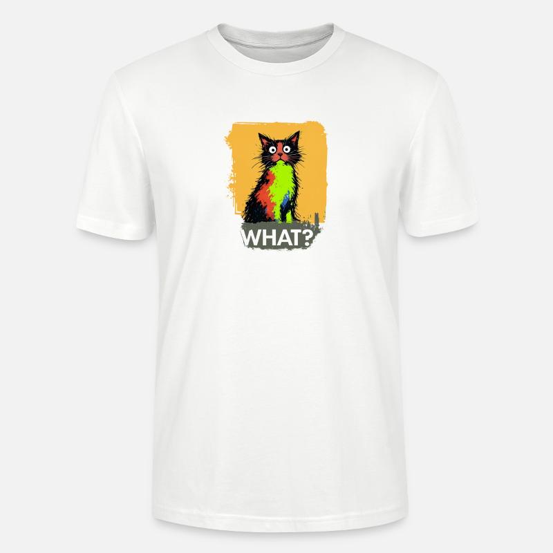 What Katze Farbexplosion - Stanley/Stella Unisex Bio-T-Shirt CRAFTER - Weiß